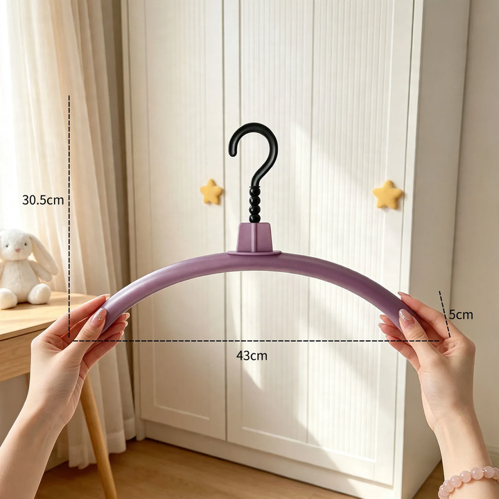 Daruma clothes hanger, plastic, non-slip