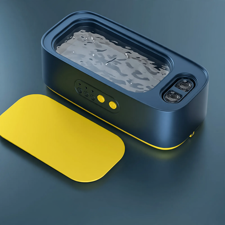 Ultrasonic cleaning device for glasses and jewelry