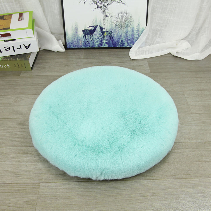 Round seat cushion made of cotton and linen