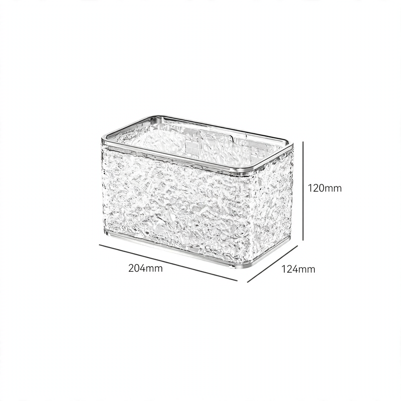 Transparent paper towel holder, wall-mounted, suction cup