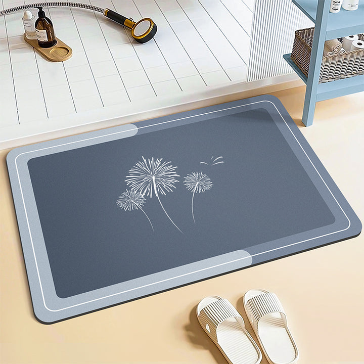 Cartoon doormat made of faux fur, washable