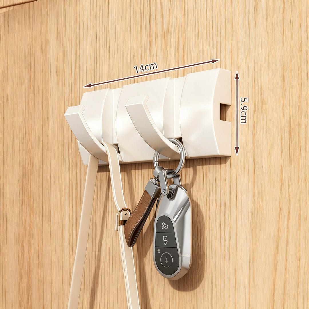 Foldable bathroom door hooks made of ABS