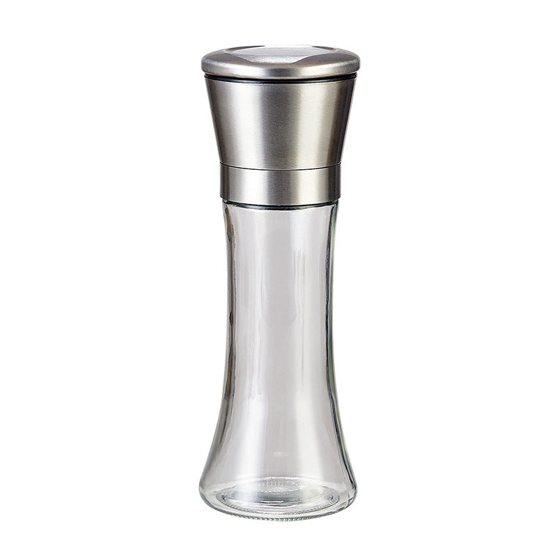 Manual grinder for spices, glass, modern
