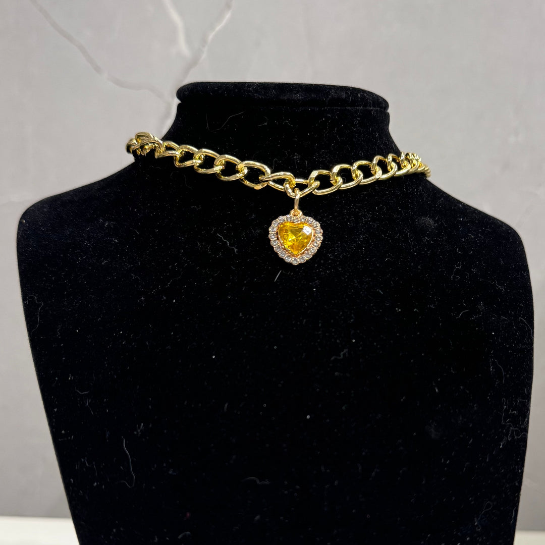 Collar with Crystals and Pearls for Cats and Dogs