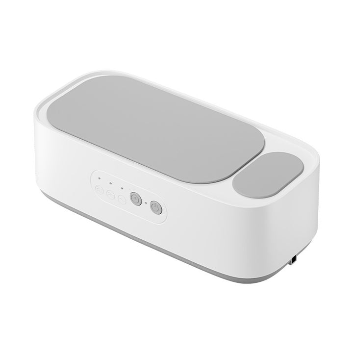 Ultrasonic eyeglass cleaner with double chamber