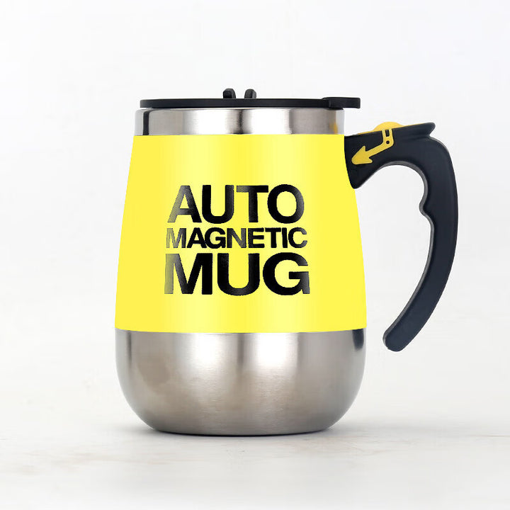 Self-stirring mug, 350 ml, stainless steel