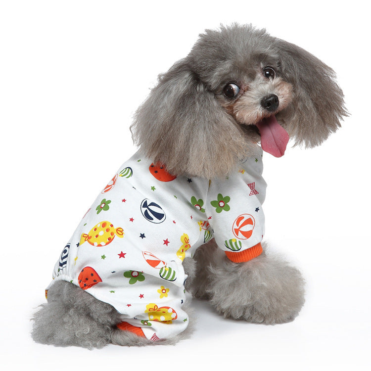 Dog overall made of cotton, autumn and winter