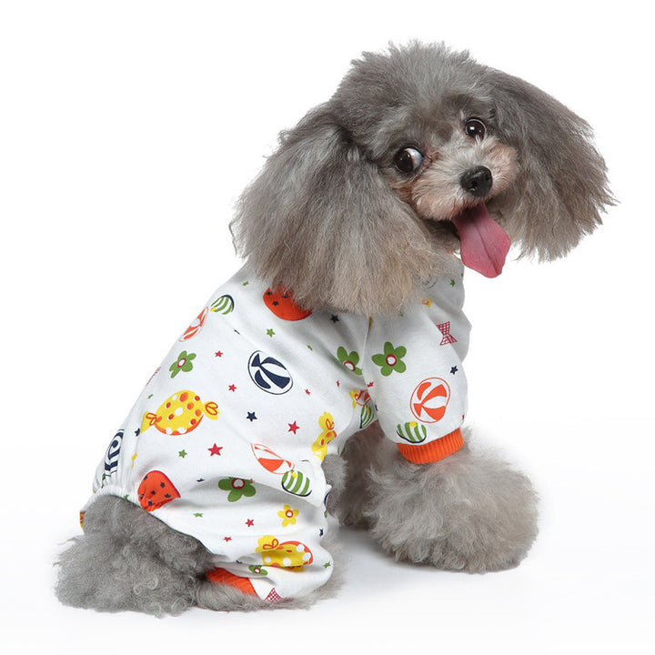Dog overall made of cotton, autumn and winter