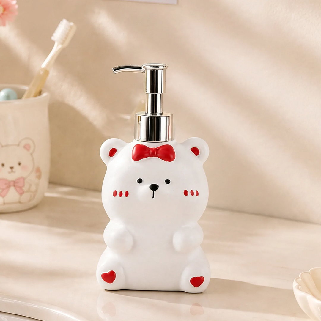 Soap dispenser bottle, 280 ml, bear design