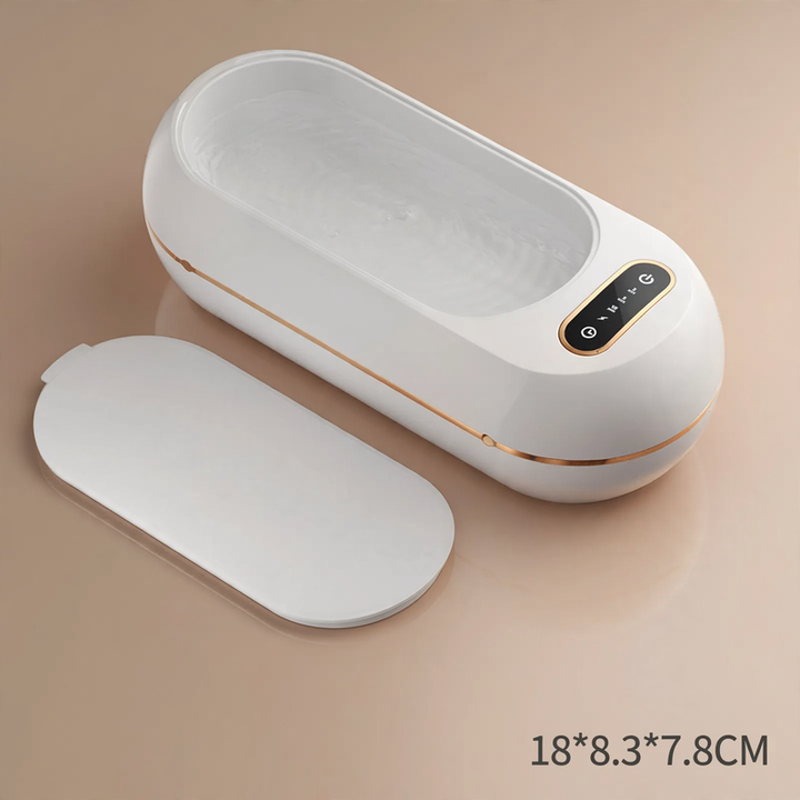 Ultrasonic cleaning device for glasses and jewelry