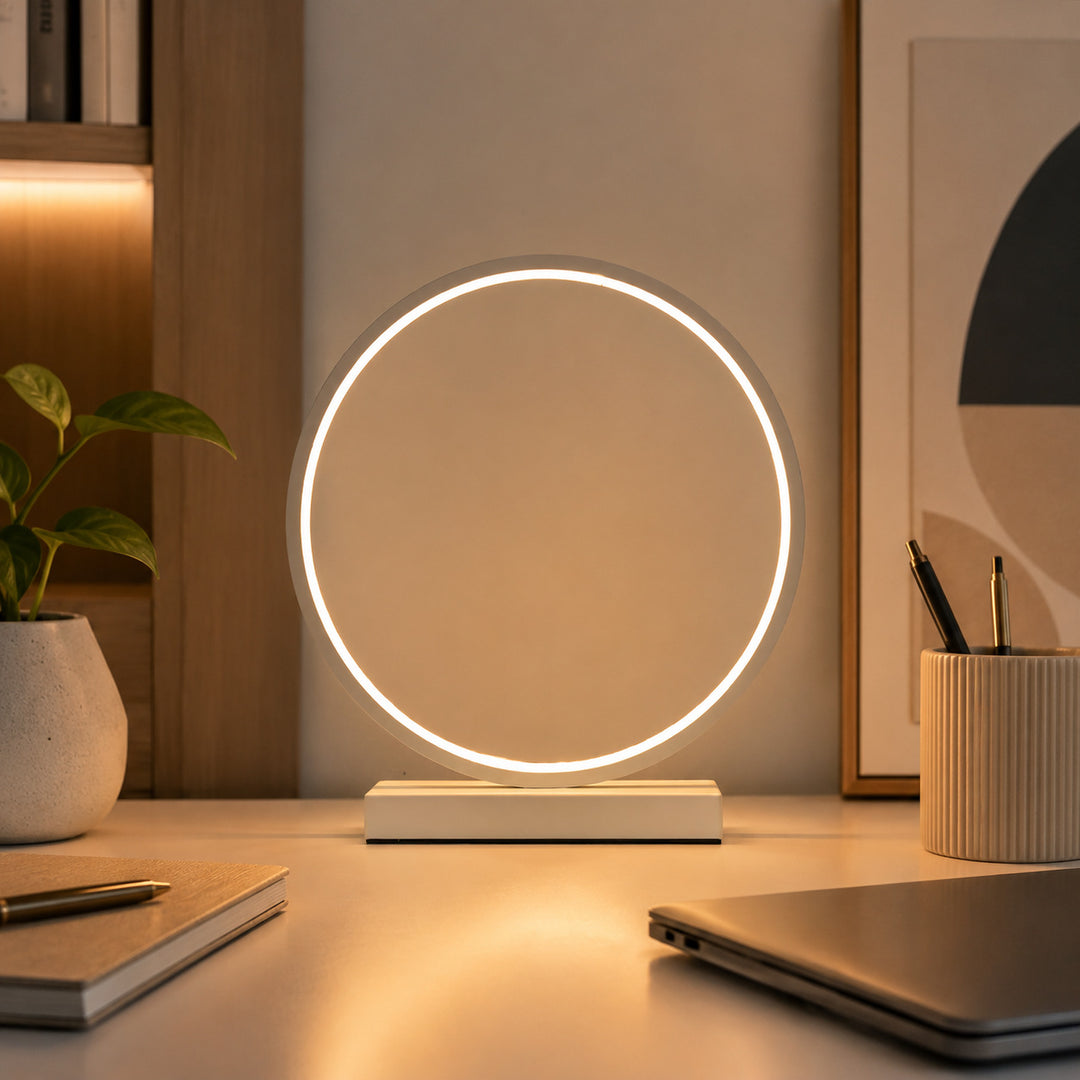 Ring light with RGB color change, aluminum base