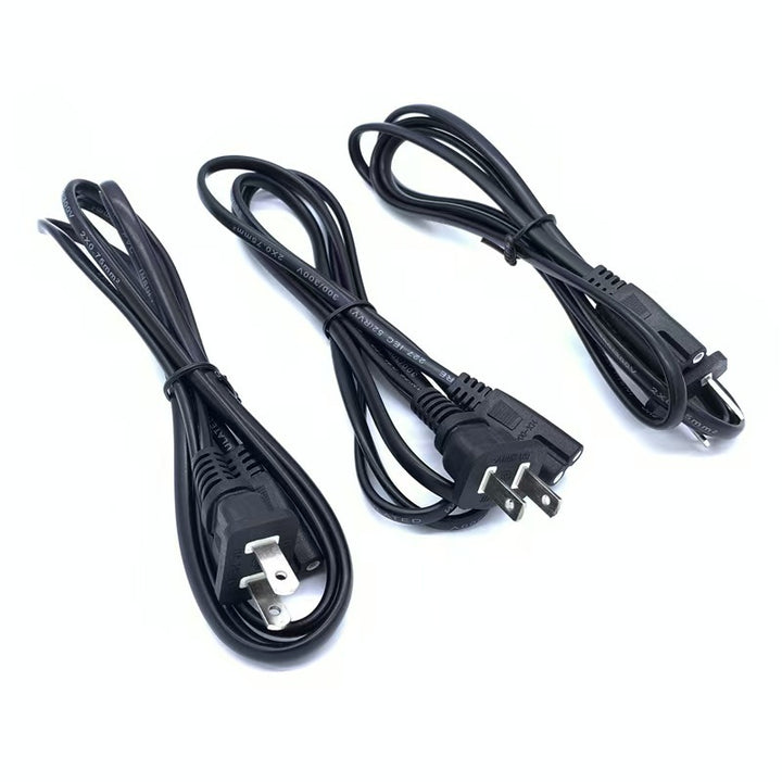 Power cable with flat plug, PVC jacket