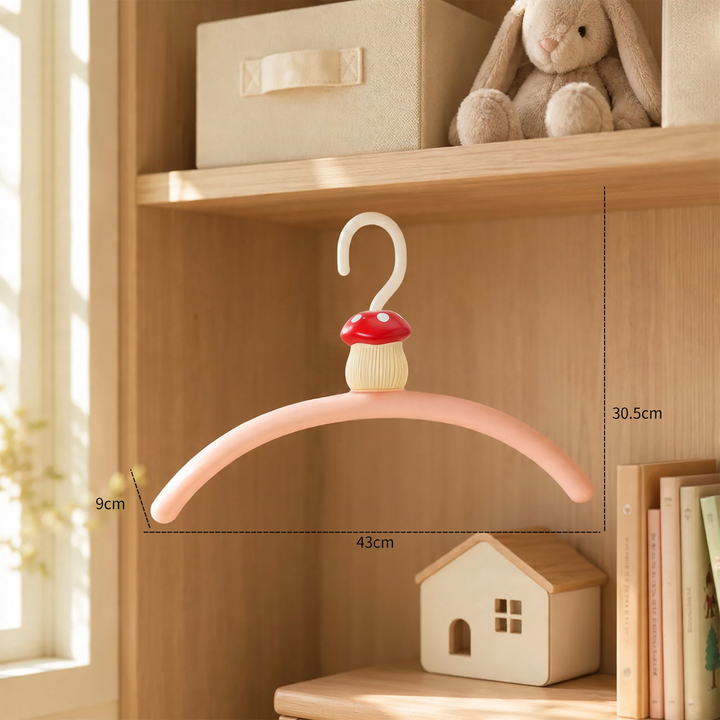 Mushroom coat hangers for children, ABS plastic