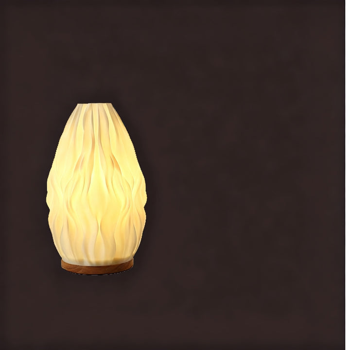 3D rotary lamp with USB charging, cream style