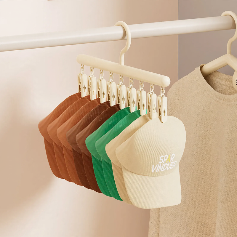 Foldable clothes hanger, portable and space-saving