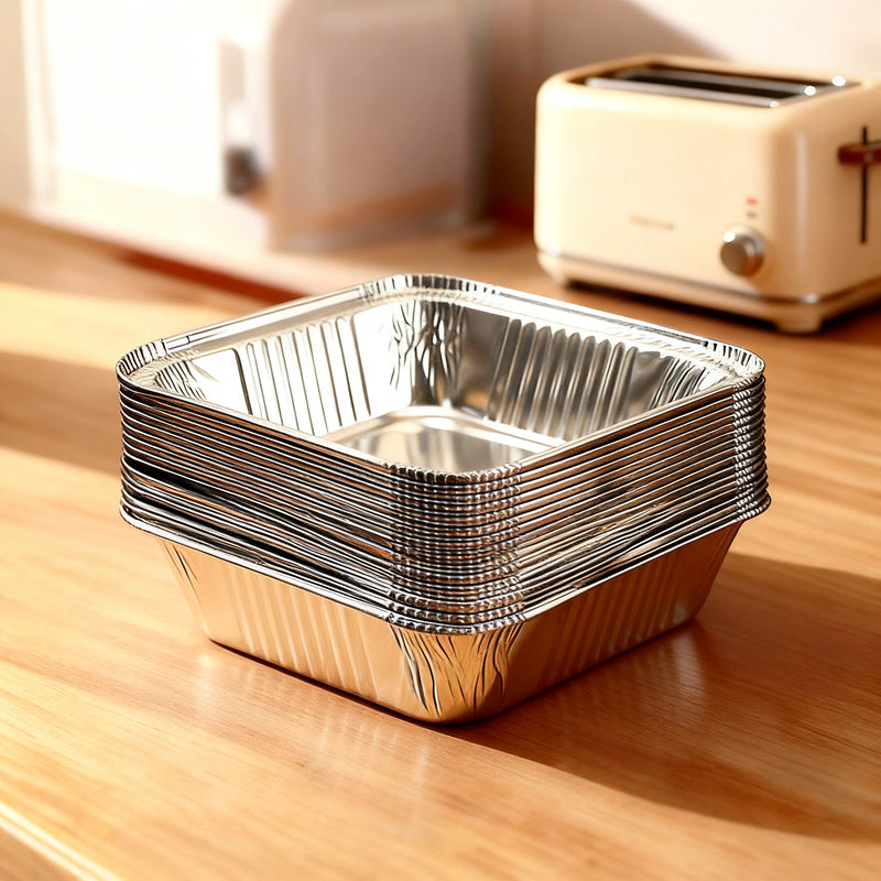 Silicone baking paper and aluminum foil for air fryers
