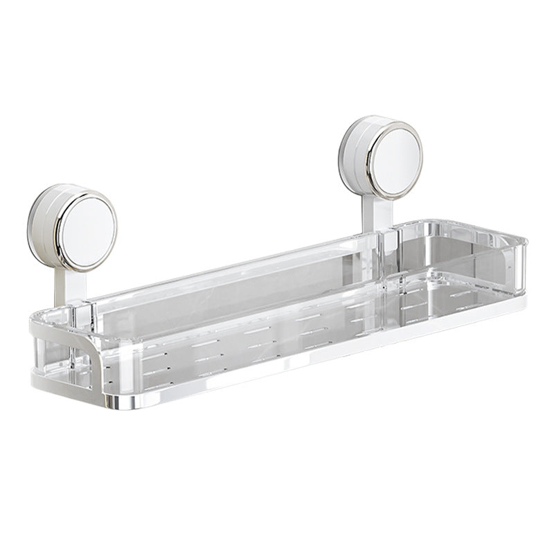 Bathroom shelf with suction cup without drilling