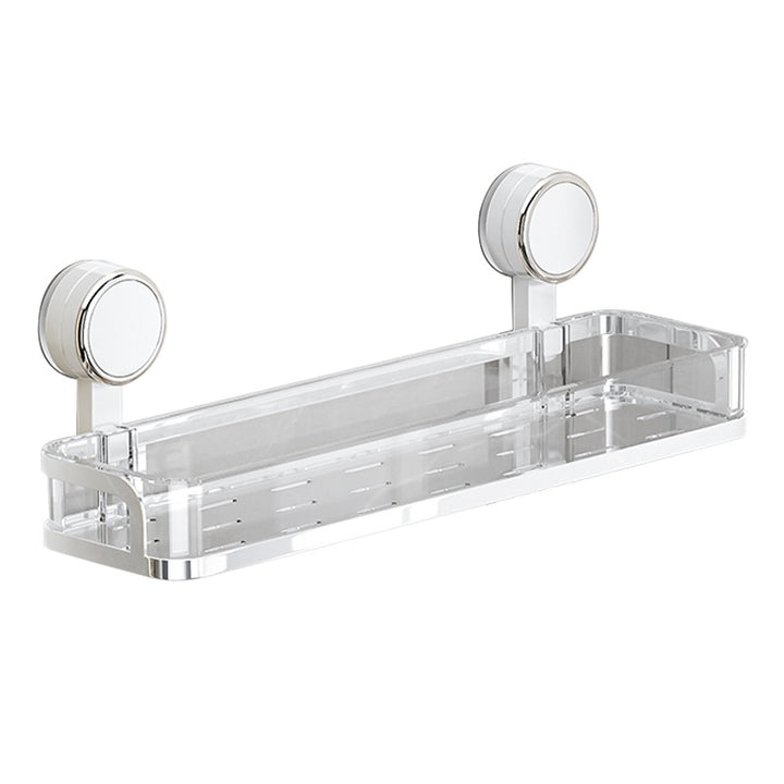 Bathroom shelf with suction cup without drilling