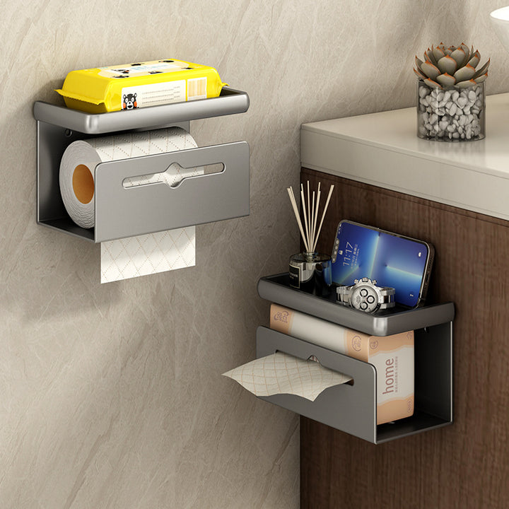 Wall-mounted paper towel holder made of aluminum