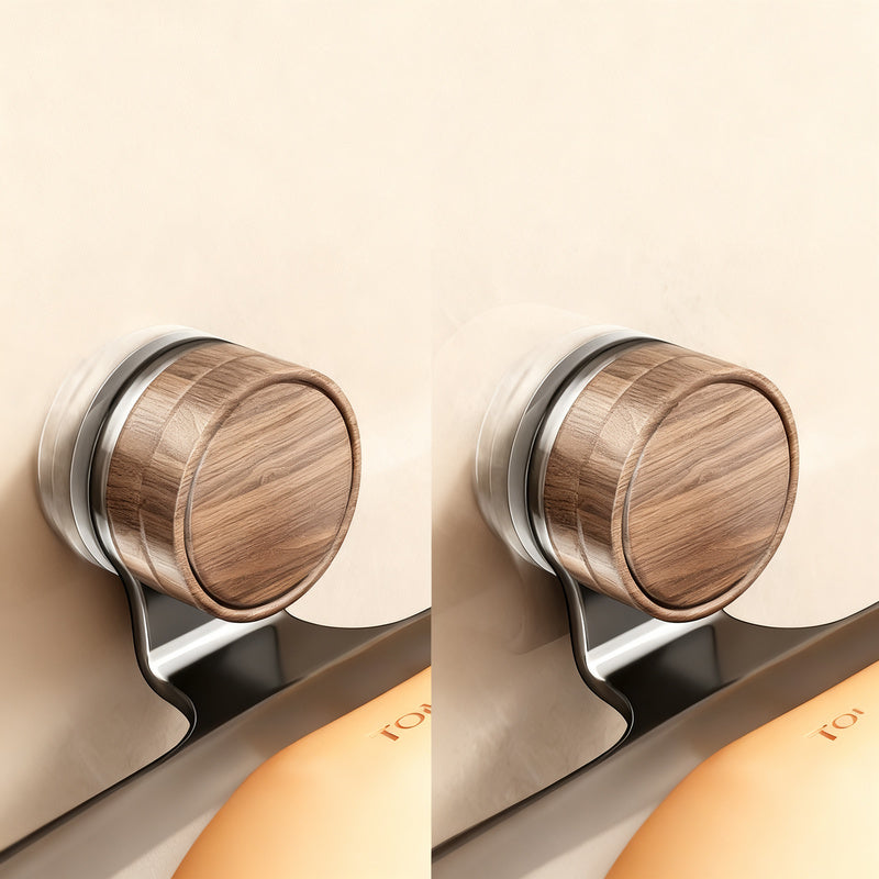 Wall-mounted soap dish with suction cup