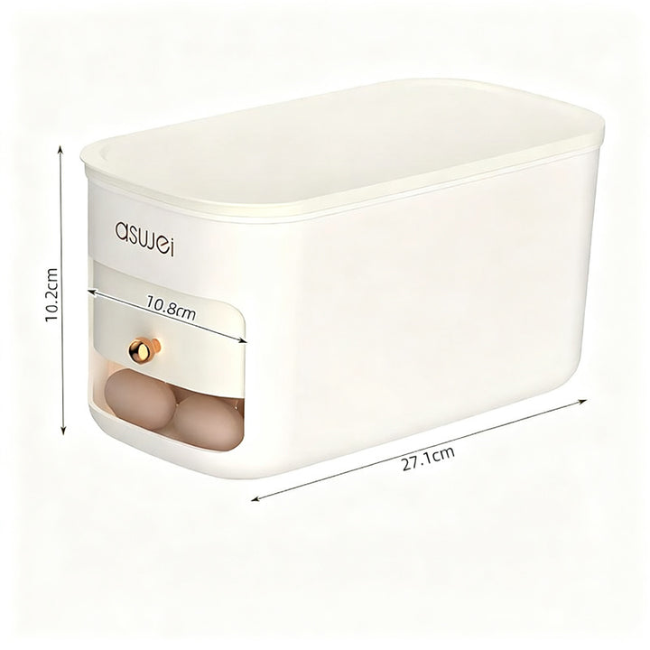 Refrigerator egg box with rolling mechanism