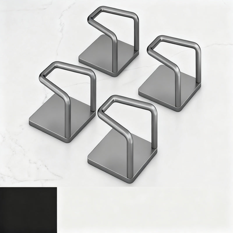 Stainless steel wall hooks without drilling, set of 6/8