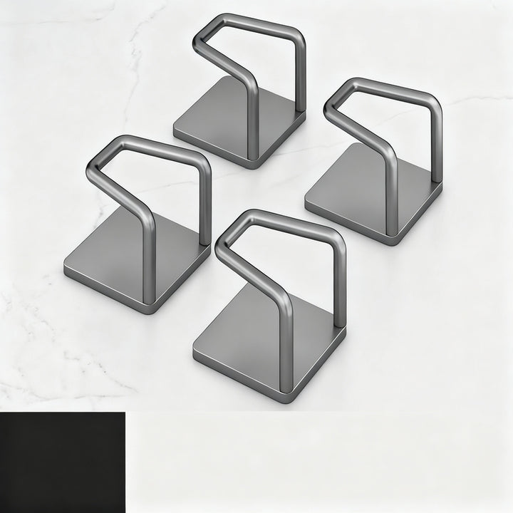 Stainless steel wall hooks without drilling, set of 6/8