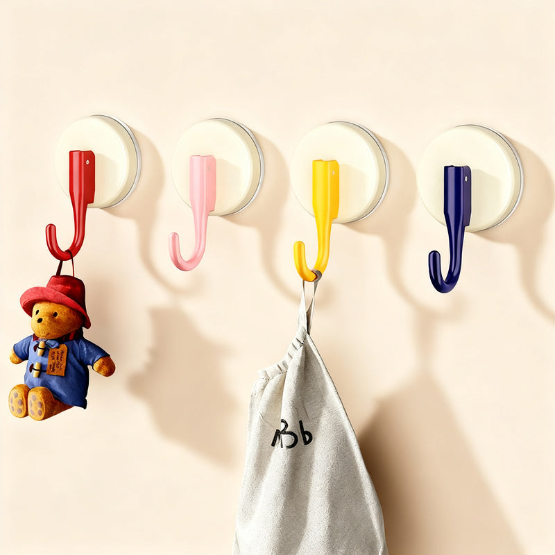 Suction cup hook made of plastic
