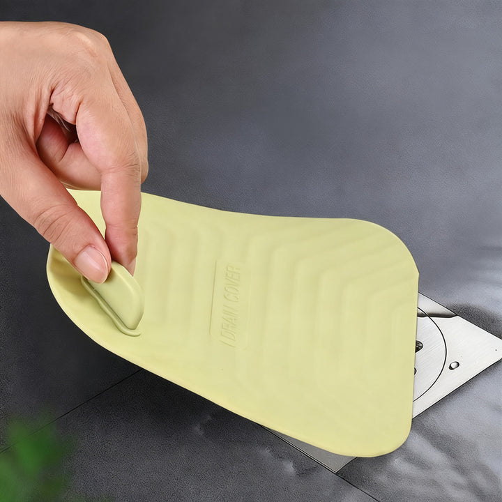 Silicone floor drain cover against odor backflow