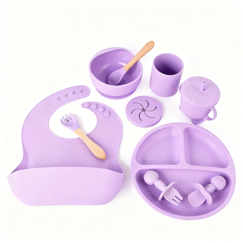 Silicone children's dish set, 6 pieces