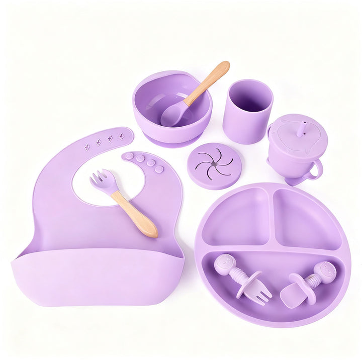 Silicone children's dish set, 6 pieces