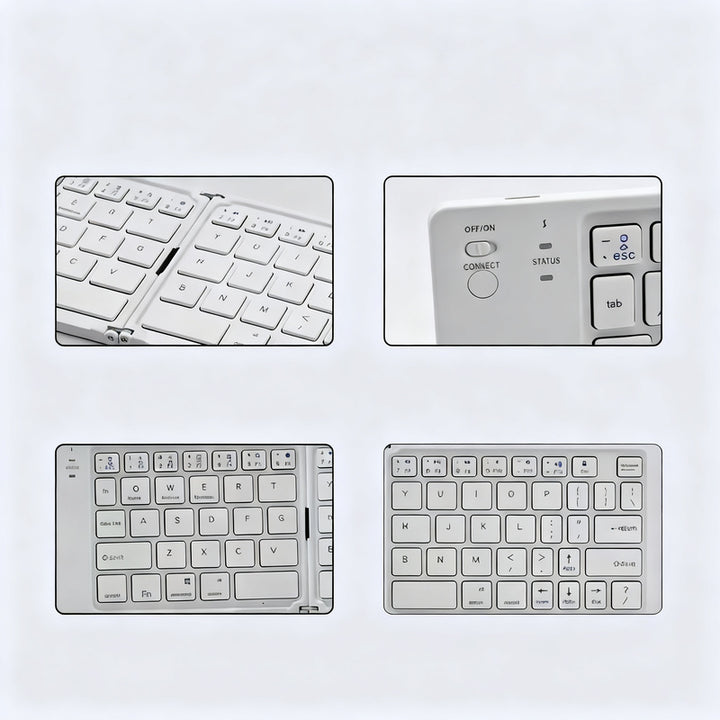 Bluetooth folding keyboard, portable and water-resistant