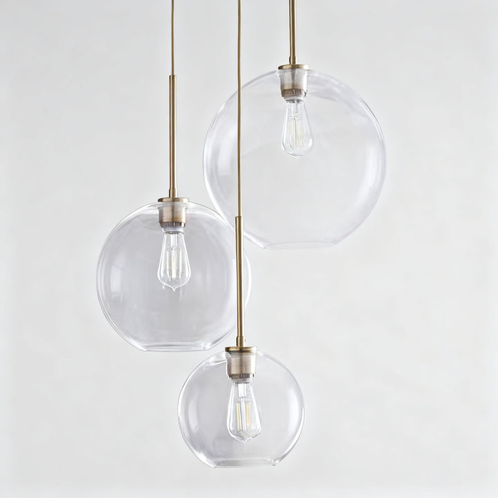 LED pendant light in industrial style, height adjustable