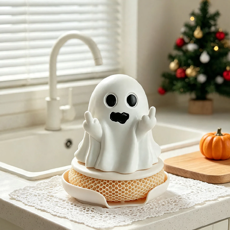 Top cleaner with interchangeable brush heads