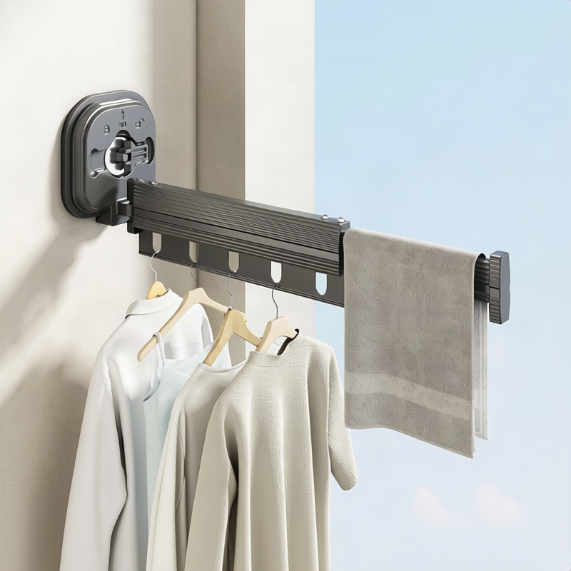 Clothes dryer with suction cup, extendable, model 985