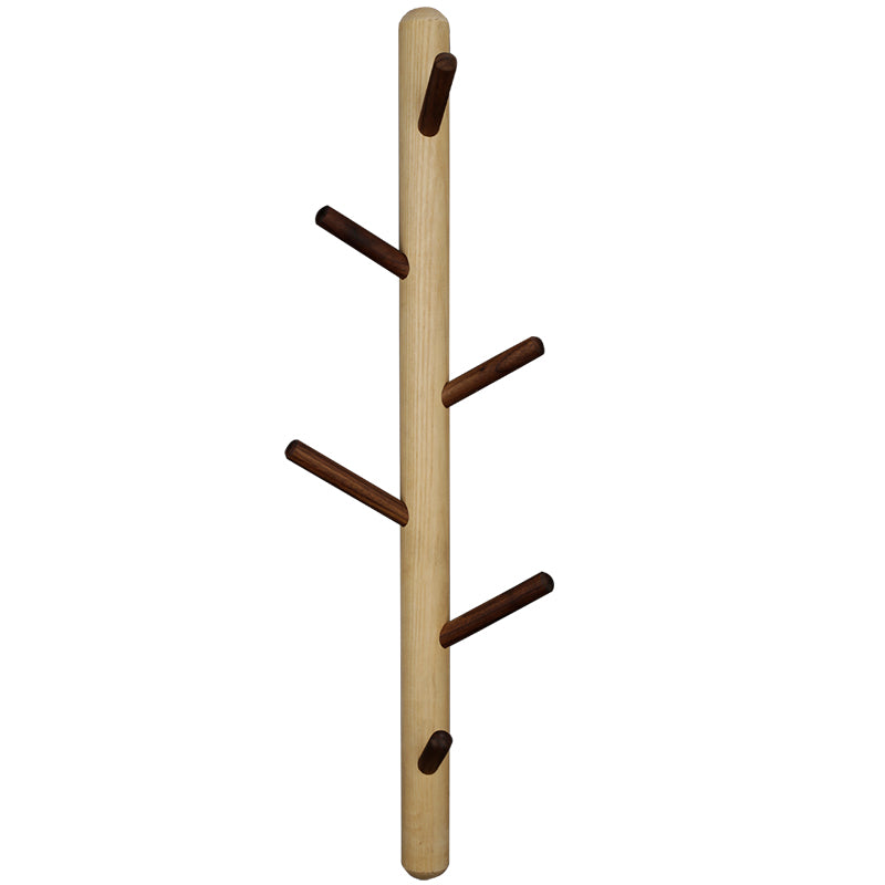 Wood wall coat rack in tree shape, Nordic design