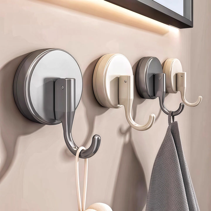 Suction cup hooks, set of 4, plastic