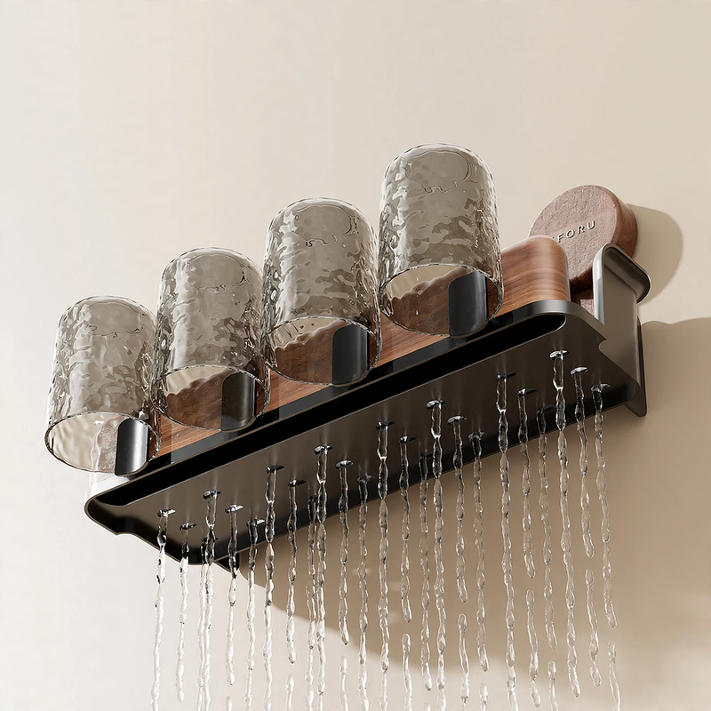 Toothbrush holder with suction cup, no drilling