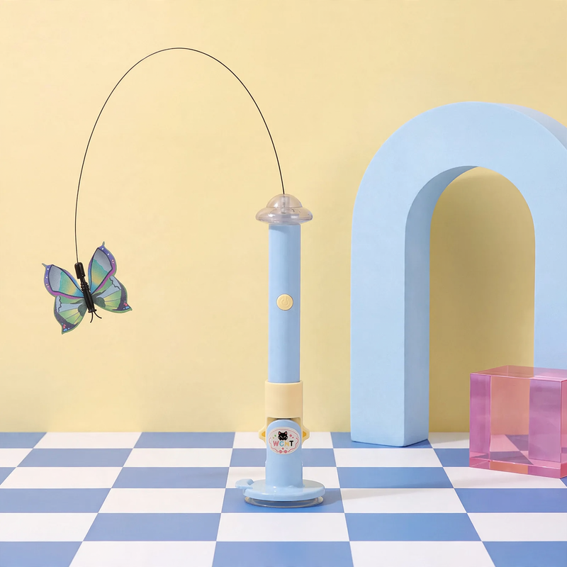Electric cat toy wand made of silicone