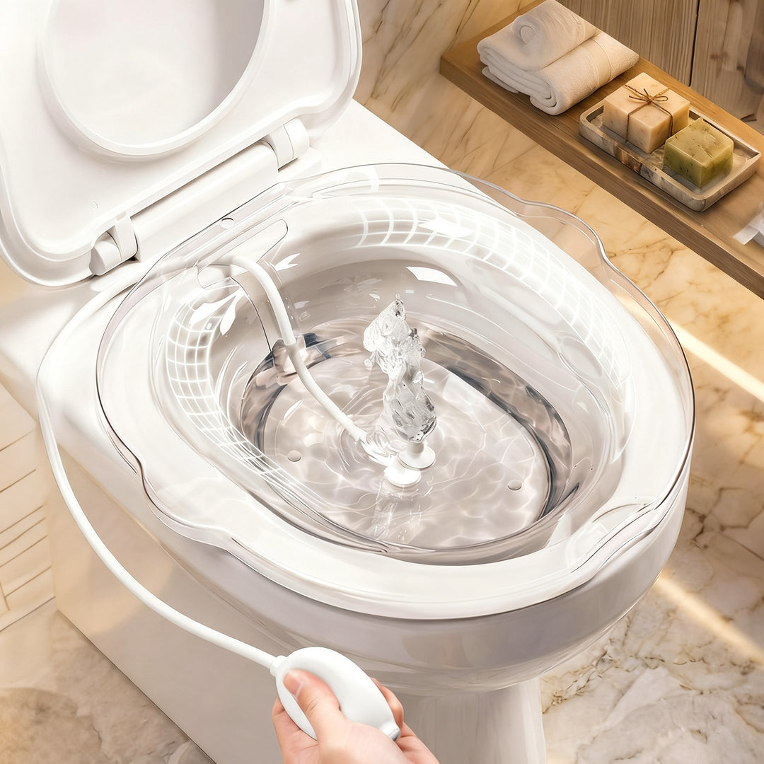 Plastic sitting bathtub