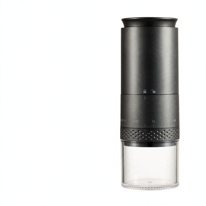 Electric coffee grinder with steel grinding mechanism