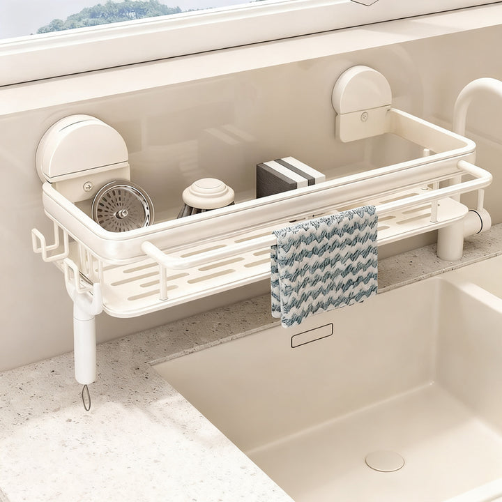 Suction Cup Draining Rack Kitchen, Aluminum