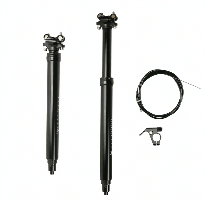 Aluminum seat post, 125 mm adjustable stroke, various diameters