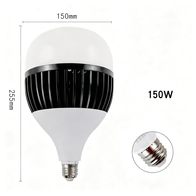 LED ball lamp E27, 50–200 W