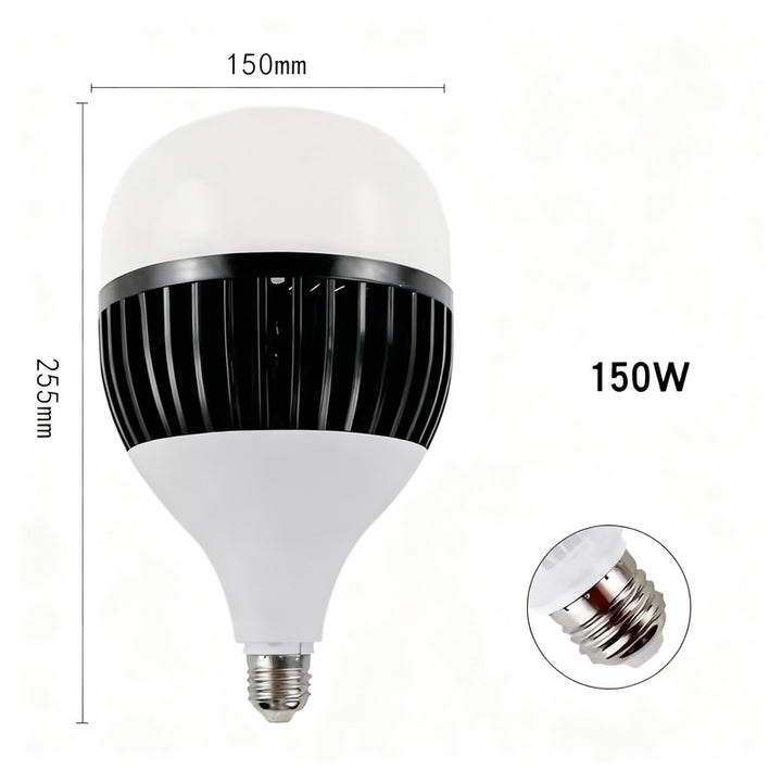 LED ball lamp E27, 50–200 W