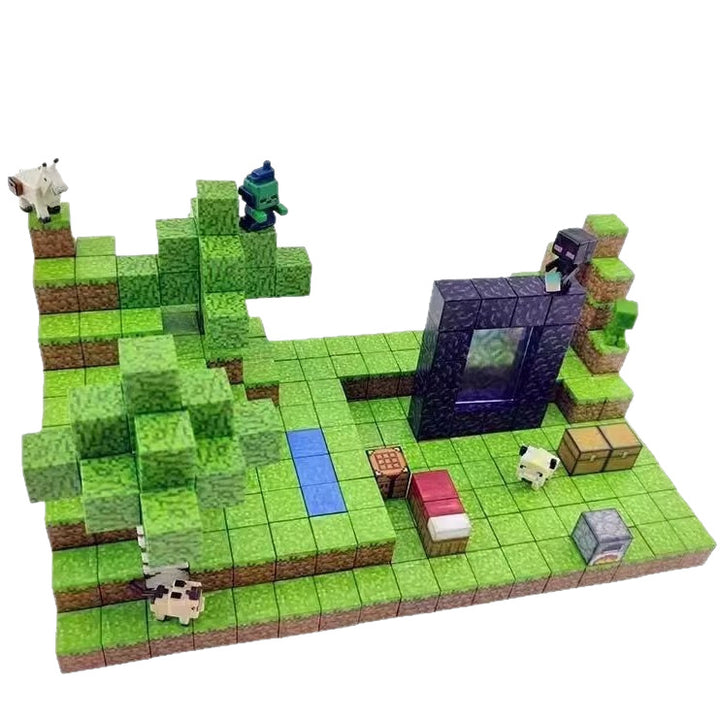 Magnetic building blocks, domino style