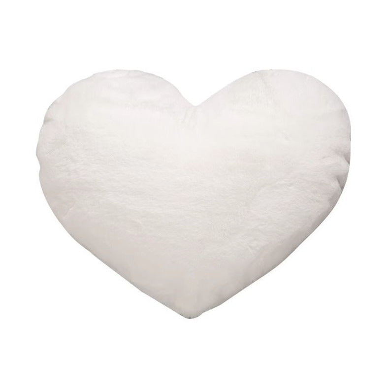 Heart pillow made of plush, heart shape