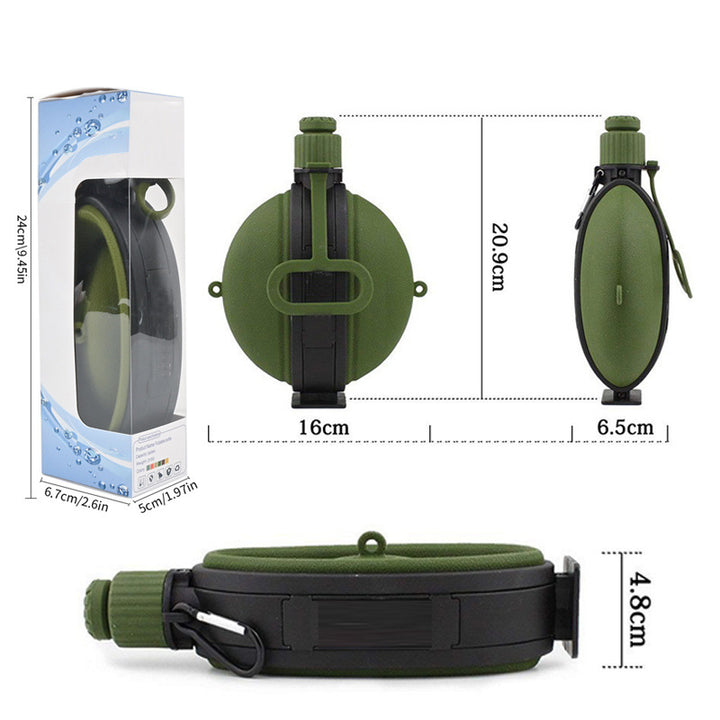 Collapsible Silicone Water Bottle, 580 ml, Outdoor