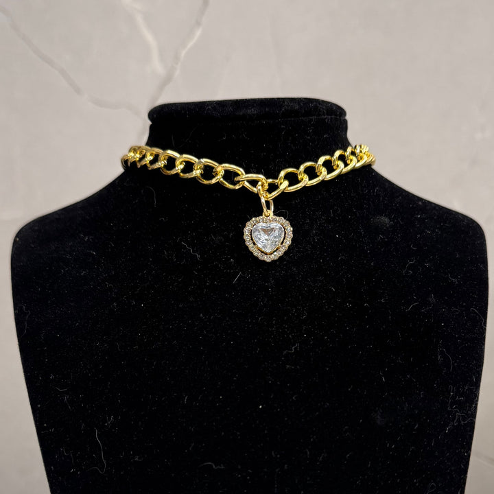 Collar with Crystals and Pearls for Cats and Dogs