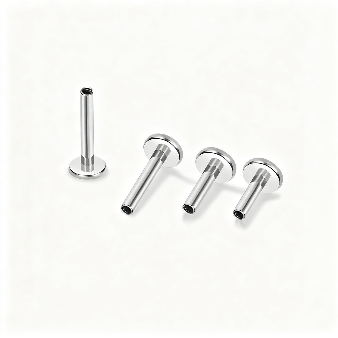 Titan-Piercing rod, flat base, internal thread